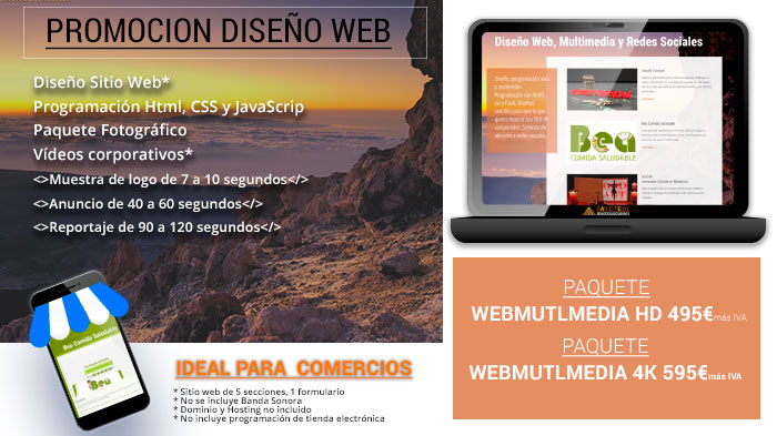 Promoción Diseño Web.