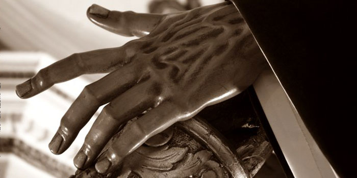 La mano izquierda de la Talla de Jesús Nazareno de Viñeros Foto:Fernando Tirado.